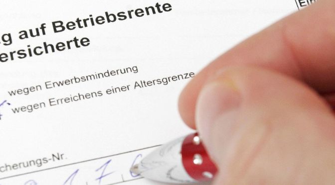 Weniger Abgaben bei Betriebsrente gefordert