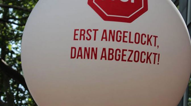 Demo am 26. Oktober gegen Abzocke