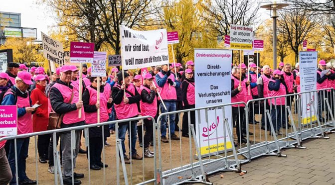 DVG-Demo in Leipzig zum CDU-Parteitag