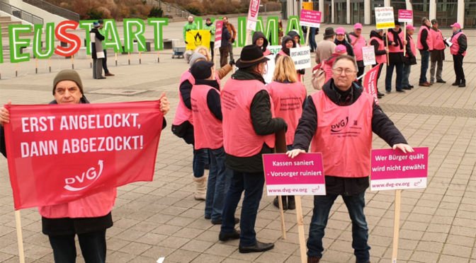 Protest zum Auftakt des SPD-Parteitags