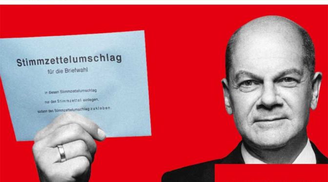 Scholz setzt auf Briefwahl
